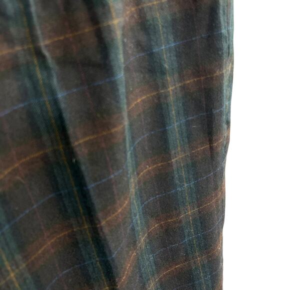 Vintage Lady Nash Plaid Wool Pleated Trousers Sz 8 Dark‎ Academia Classic - Picture 4 of 8